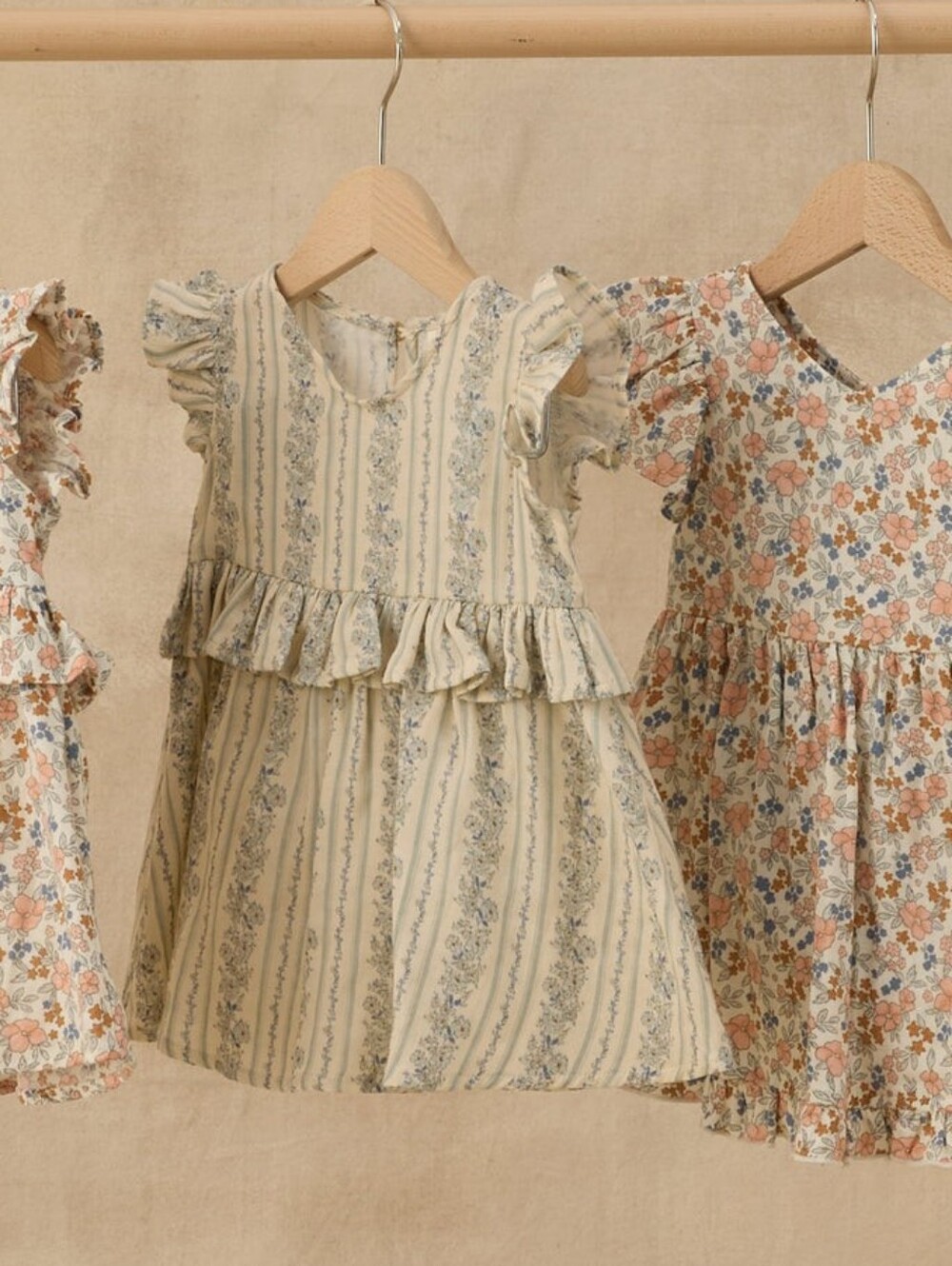 Rylee + Cru Brielle Dress | Blue Floral 4-5Y